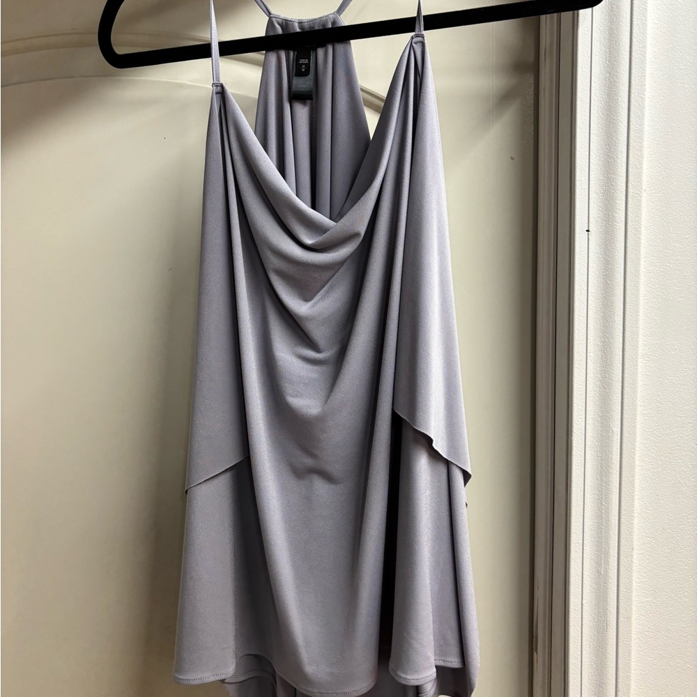 Express Silver Drape Camisole Top